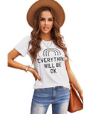 Azura Exchange EVERYTHING WILL BE OK Graphic Tee - M