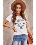 Azura Exchange EVERYTHING WILL BE OK Graphic Tee - M