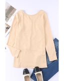 Azura Exchange Open Back Knit Top - S