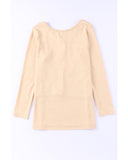 Azura Exchange Open Back Knit Top - S