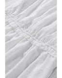 Azura Exchange Swiss Dot Ruffled V Neck Top - 2XL