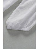 Azura Exchange Swiss Dot Ruffled V Neck Top - 2XL