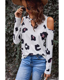 Azura Exchange Hollow Out Cold Shoulder Blouse - M