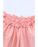 Azura Exchange Ruffled Off Shoulder Blouse with Puff Sleeves - L