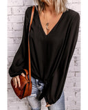 Azura Exchange Bubble Sleeve Blouse - M