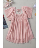 Azura Exchange Pom Pom Splicing Square Neck Blouse - S