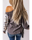 Azura Exchange Cold Shoulder Turtleneck Top - M