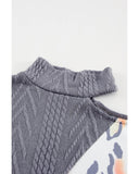 Azura Exchange Cold Shoulder Turtleneck Top - M