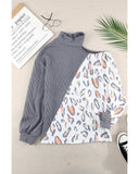 Azura Exchange Cold Shoulder Turtleneck Top - M