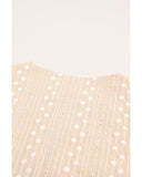 Azura Exchange Split V Neck Print Babydoll Top - L