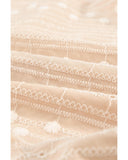 Azura Exchange Split V Neck Print Babydoll Top - L