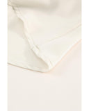 Azura Exchange Lace Splicing V Neck Blouse - S