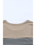 Azura Exchange Pinstripe Patch Pocket Top - M