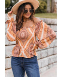 Azura Exchange Ruffled Smocked Off Shoulder Blouse - XL