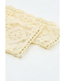 Azura Exchange Mock Neck Lace Blouse - L