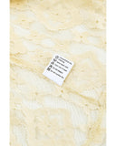 Azura Exchange Mock Neck Lace Blouse - L