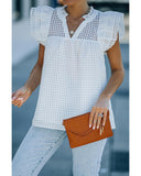 Azura Exchange Ruffled Shoulder Top - XL