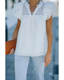 Azura Exchange Ruffled Shoulder Top - XL