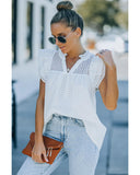 Azura Exchange Ruffled Shoulder Top - XL