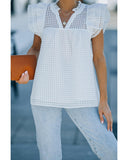 Azura Exchange Ruffled Shoulder Top - XL