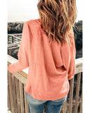 Azura Exchange Split V Neck Long Sleeve Top - XL