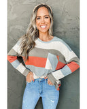 Azura Exchange Ribbed Knit Top with Pocket - 2XL