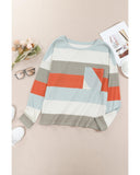 Azura Exchange Ribbed Knit Top with Pocket - 2XL