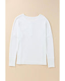 Azura Exchange Waffle Knit Henley Top - XL