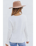 Azura Exchange Waffle Knit Henley Top - XL