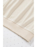 Azura Exchange Snap Button V-Neck Waffle Knit Top - XL