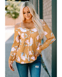 Azura Exchange Floral Long Sleeve Top - L