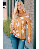 Azura Exchange Floral Long Sleeve Top - L