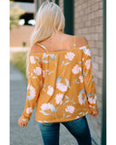 Azura Exchange Floral Long Sleeve Top - L
