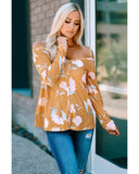 Azura Exchange Floral Long Sleeve Top - L