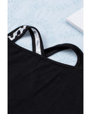 Azura Exchange Leopard Cut Out Long Sleeve Top - S