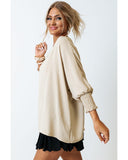 Azura Exchange Smocked Wrist Shift Top - 2XL