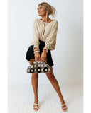 Azura Exchange Smocked Wrist Shift Top - 2XL