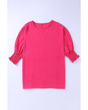 Azura Exchange Smocked Wrist Shift Top - M