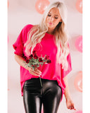 Azura Exchange Smocked Wrist Shift Top - S