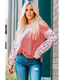 Azura Exchange Asymmetric Cold Shoulder Knit Top - L