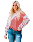 Azura Exchange Asymmetric Cold Shoulder Knit Top - L