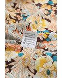 Azura Exchange Floral Front Tie Top in Multicolor Faux Two-piece Design - 2XL