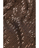 Azura Exchange Sequin Puff Sleeve Top - L