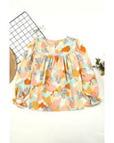 Azura Exchange Abstract Printed Long Sleeve Blouse - M