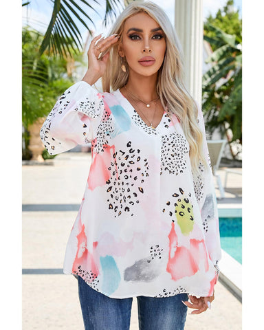 Azura Exchange Leopard Print Loose Top - XL