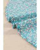 Azura Exchange Floral Print Drawstring Blouse - S