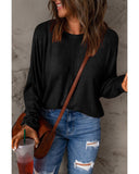 Azura Exchange Patchwork Long Sleeve Top - M