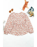 Azura Exchange Floral Lace V Neck Blouse - M