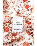 Azura Exchange Floral Lace V Neck Blouse - M