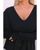 Azura Exchange Pleated Ruffled V Neck Babydoll Top - XL